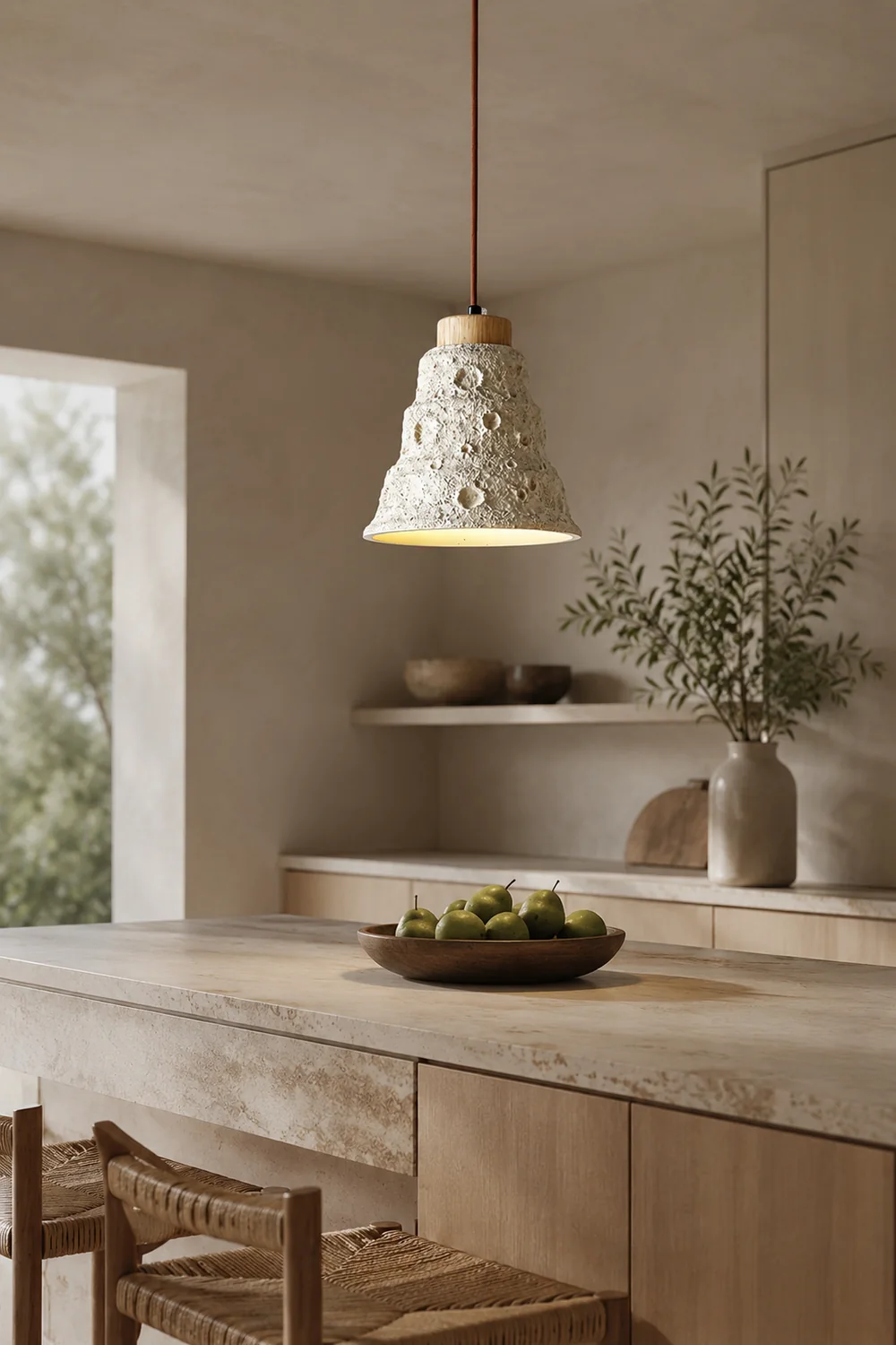 Stone Bell Pendant Light - Lumpaz
