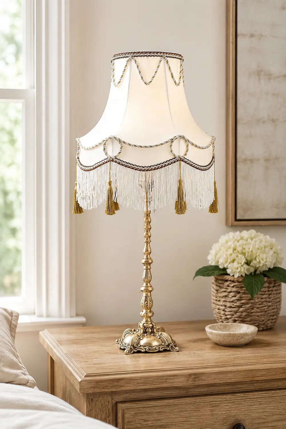 Victorian Brass Table Lamp - Lumpaz