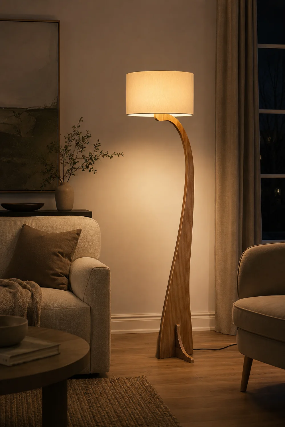 Bow Curve Floor Lamp - Lumpaz