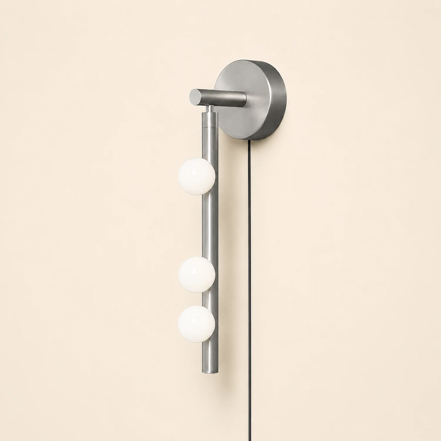 Brass Glass Tube Plug-in Wall Lamp - Lumpaz