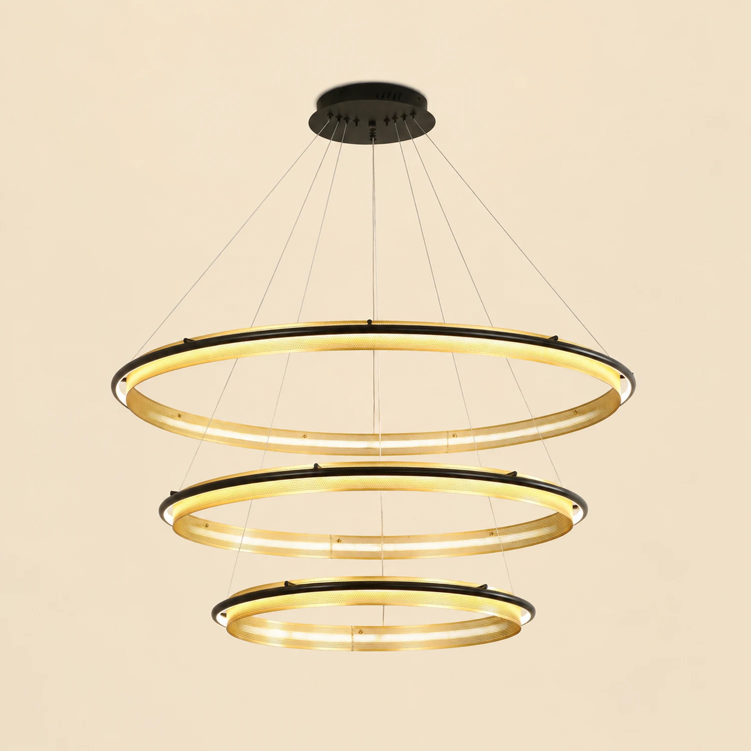 Acrylic LED Round Chandelier - Lumpaz