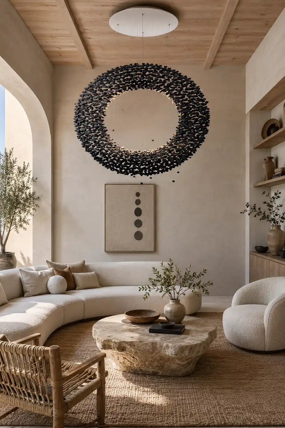 Charcoal Shape O Chandelier - Lumpaz