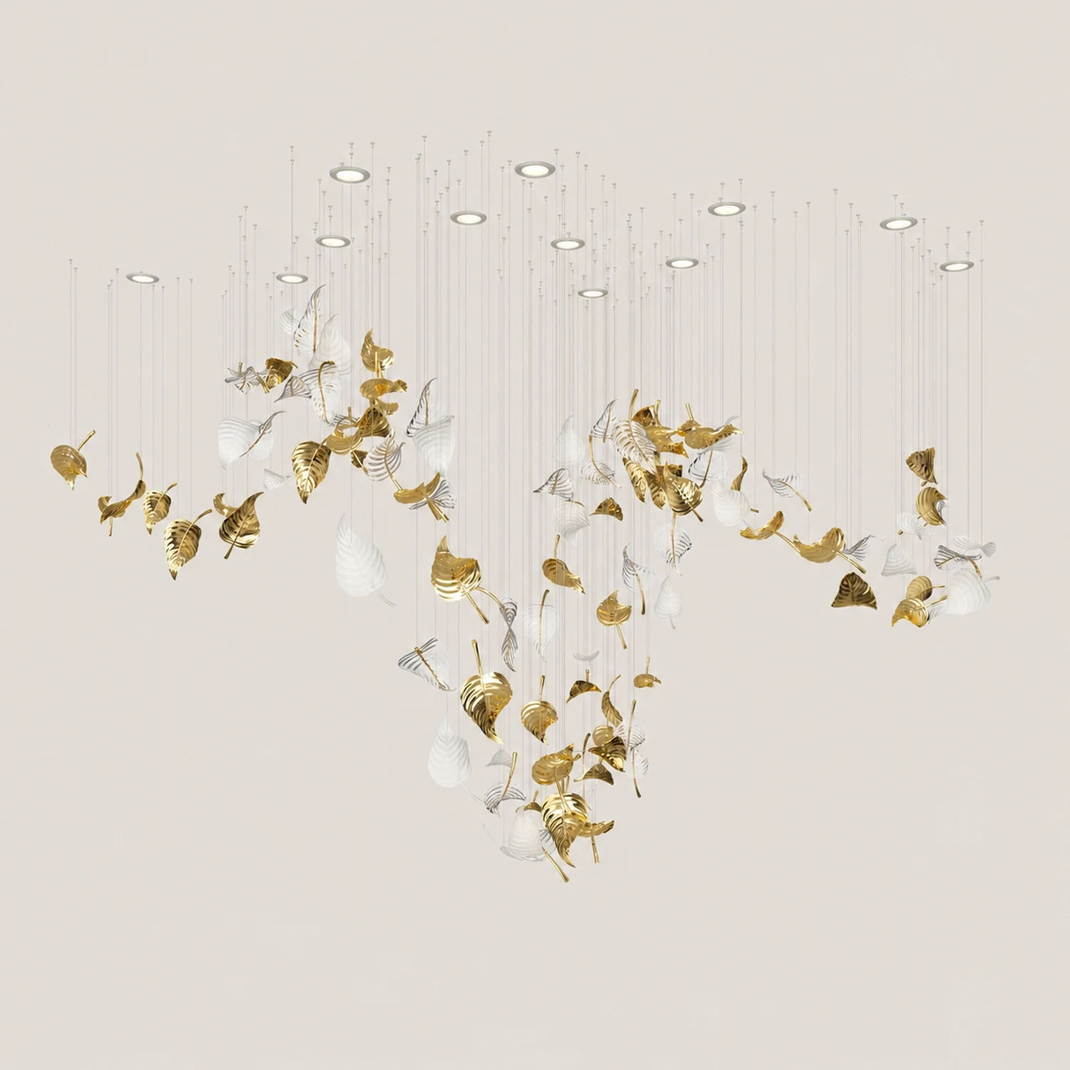 Linden Leaves Chandelier - Lumpaz