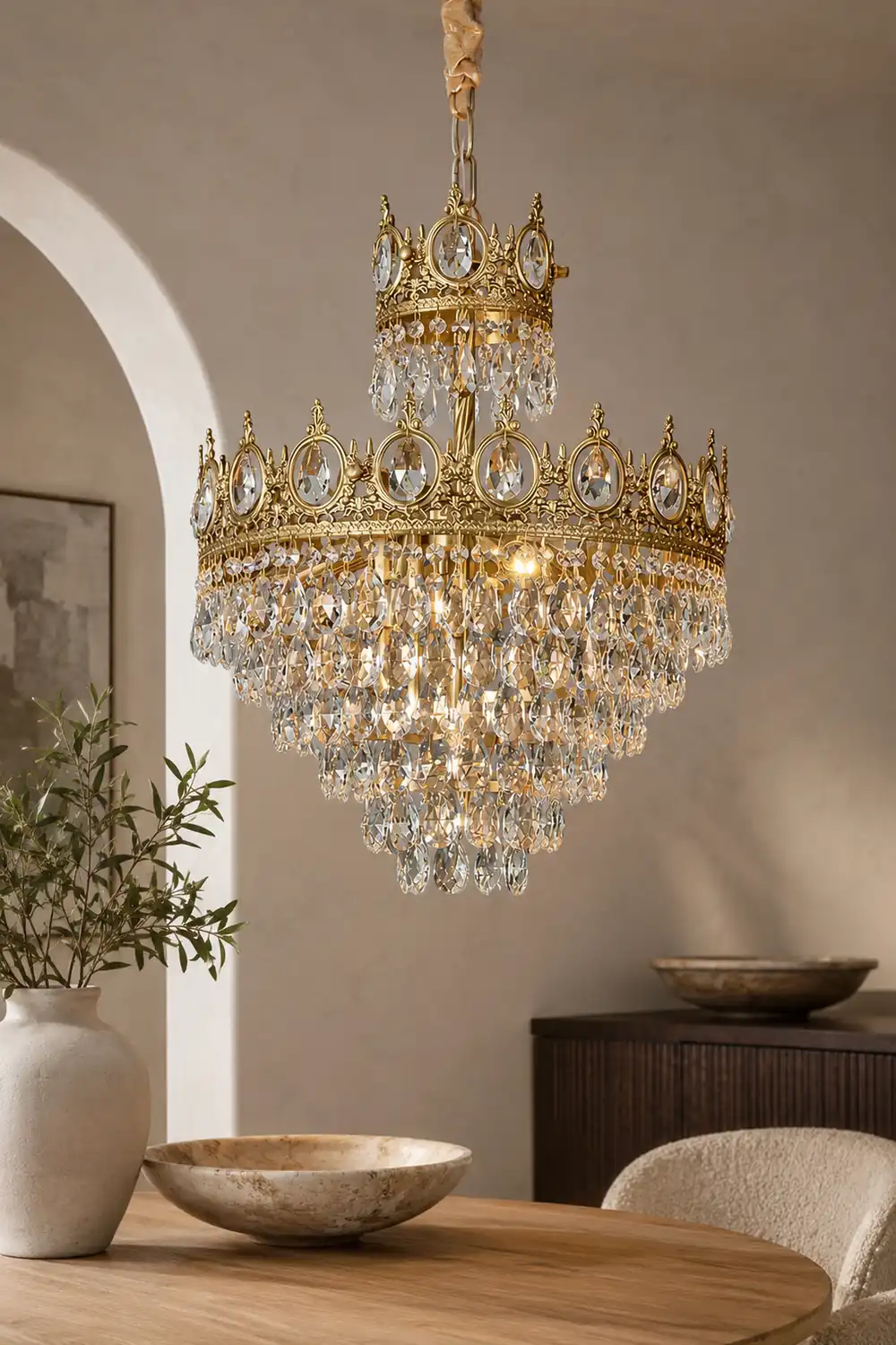 Linfort Brass Chandelier - Lumpaz