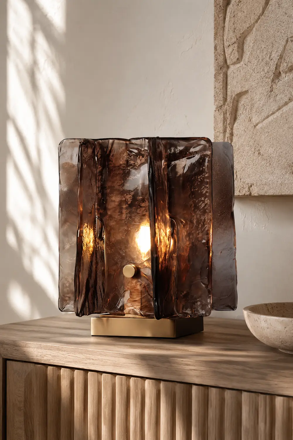 Amber Building Block Table Lamp - Lumpaz