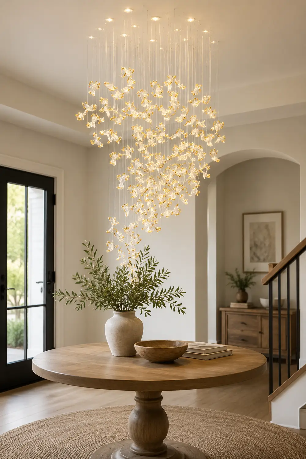 Frosted Petals Frozen Chandelier - Lumpaz