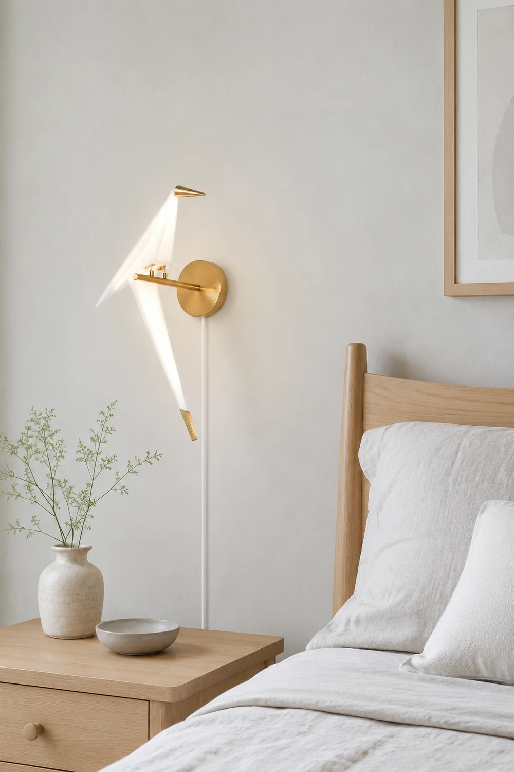 Perching Bird Plug In Wall Lamp - Lumpaz