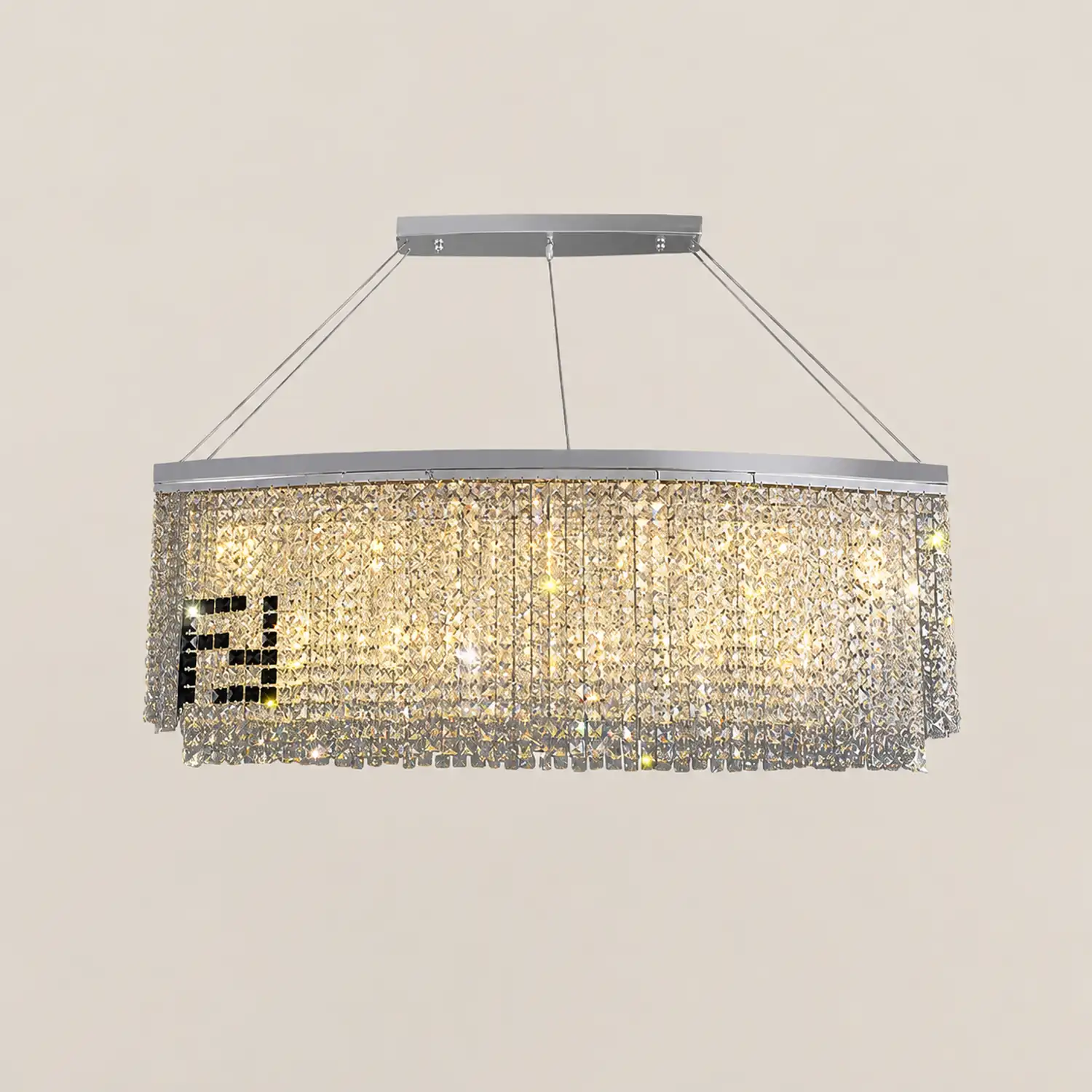 Liliana Rectangle Crystal Chandelier - Lumpaz