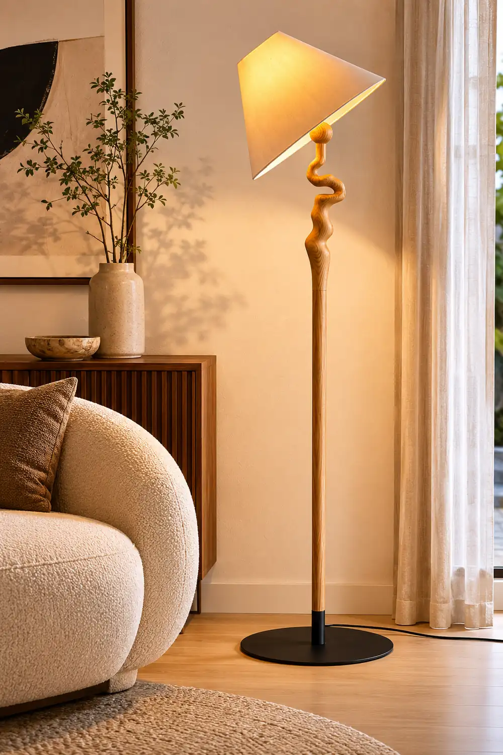 Serpentine Twist Floor Lamp - Lumpaz