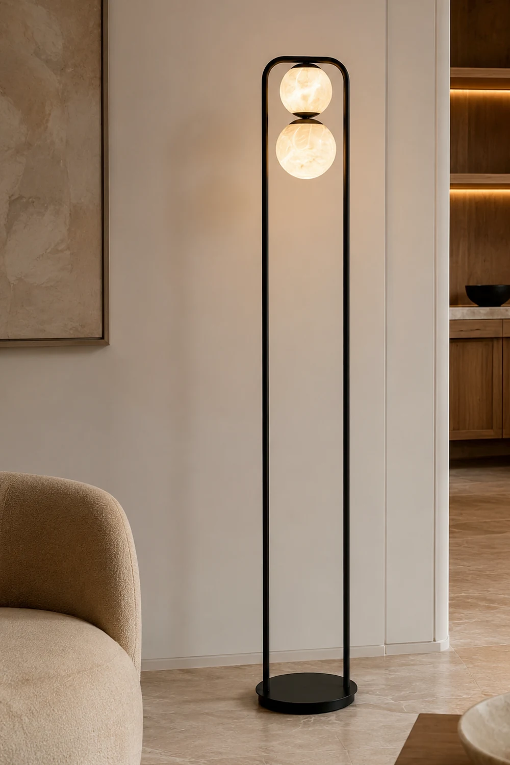 Alabaster Tribeca Floor Lamp - Lumpaz