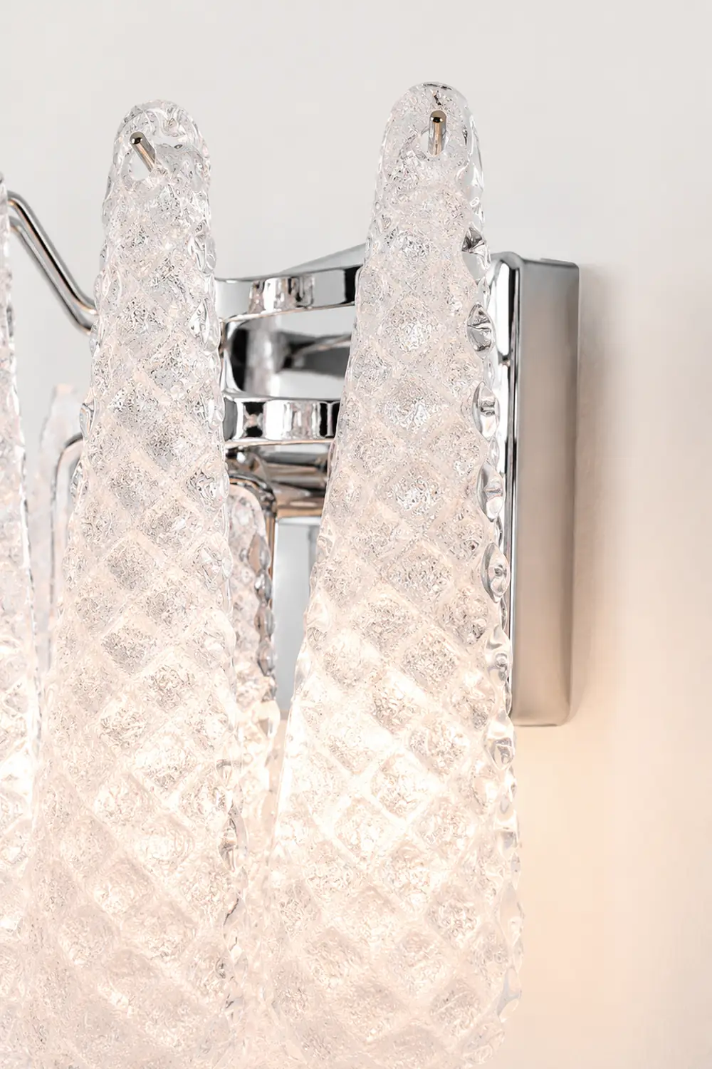 Pink Waffle Wall Sconce - Lumpaz