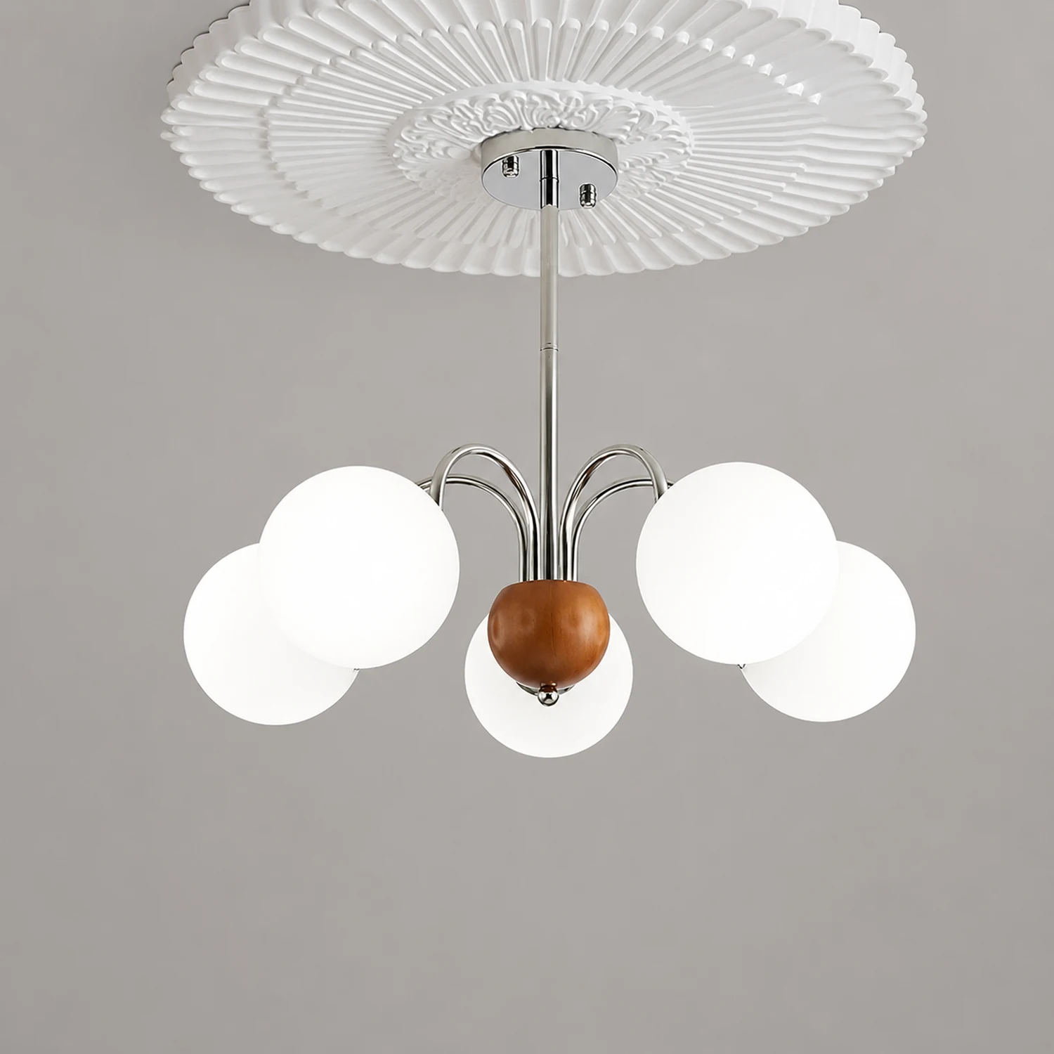 Polpgne Chrome Chandelier - Lumpaz