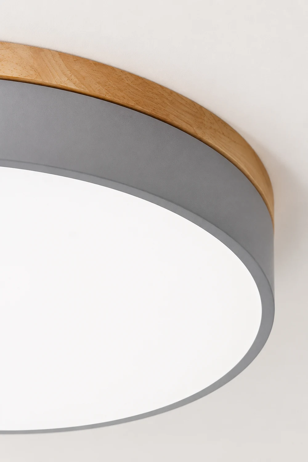 Zara Circular Wood Ceiling Lamp - Lumpaz