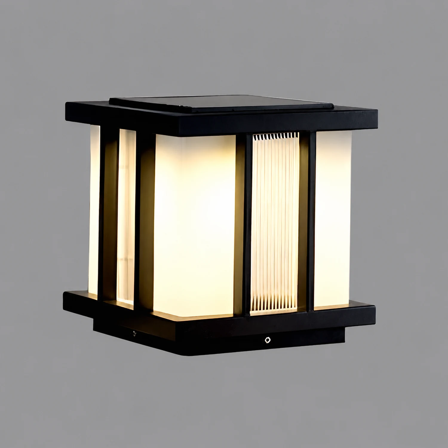 Modern Cube Solar Outdoor Light - Lumpaz
