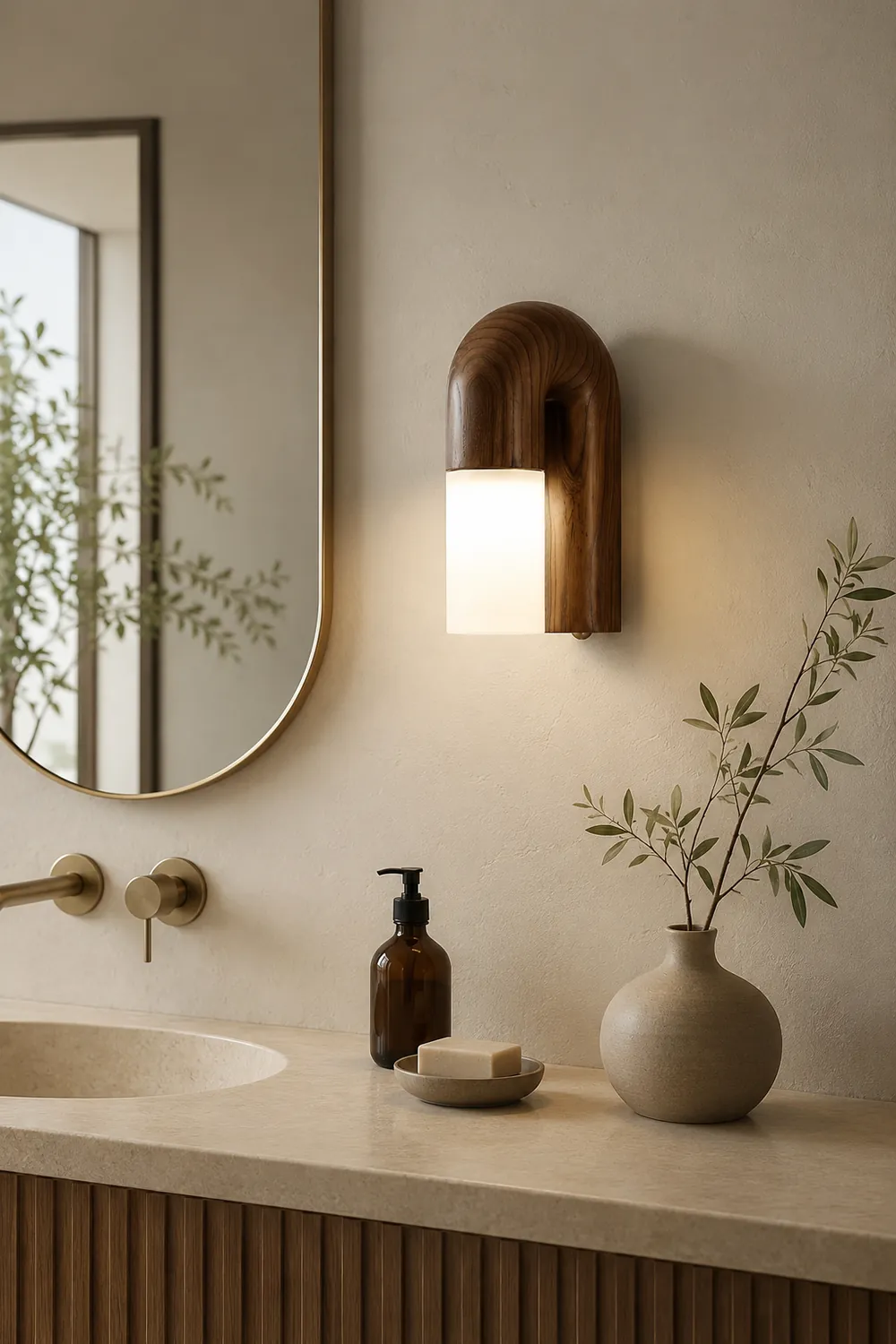 Arcus Wood Wall Lamp - Lumpaz