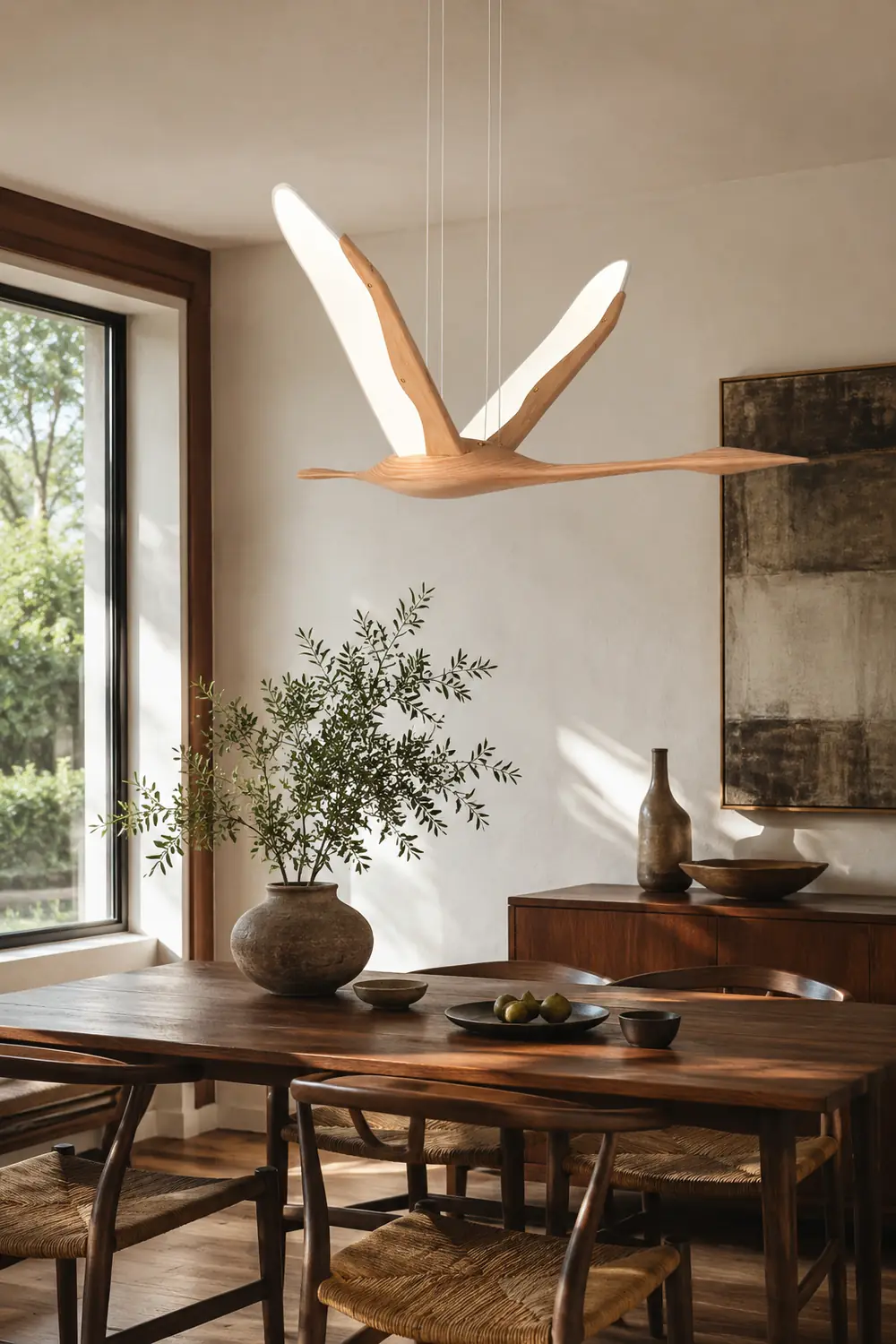 Solitude Crane Pendant Lamp - Lumpaz