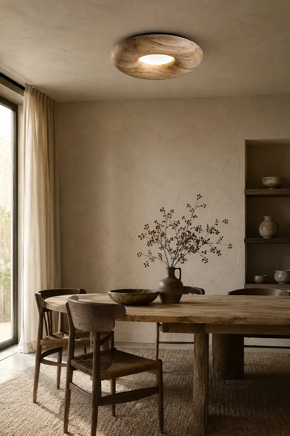 Donut Wood Ceiling Light - Lumpaz
