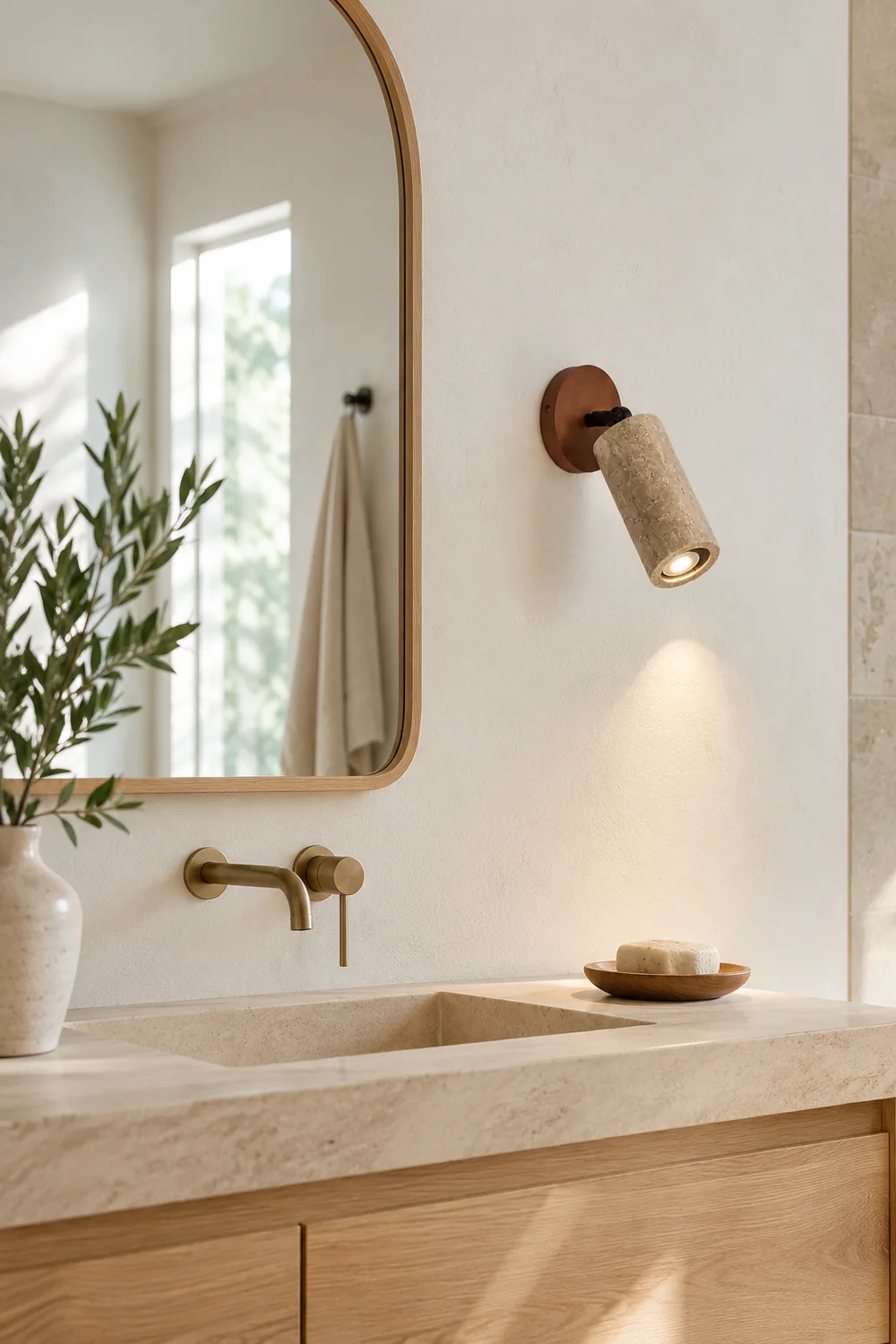 Versa Stone Adjustable Wall Light - Lumpaz