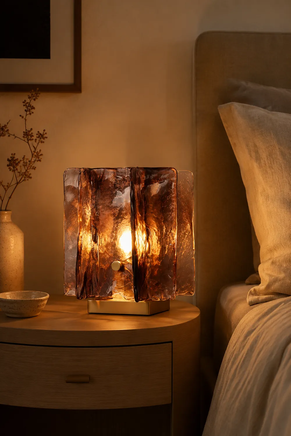 Amber Building Block Table Lamp - Lumpaz