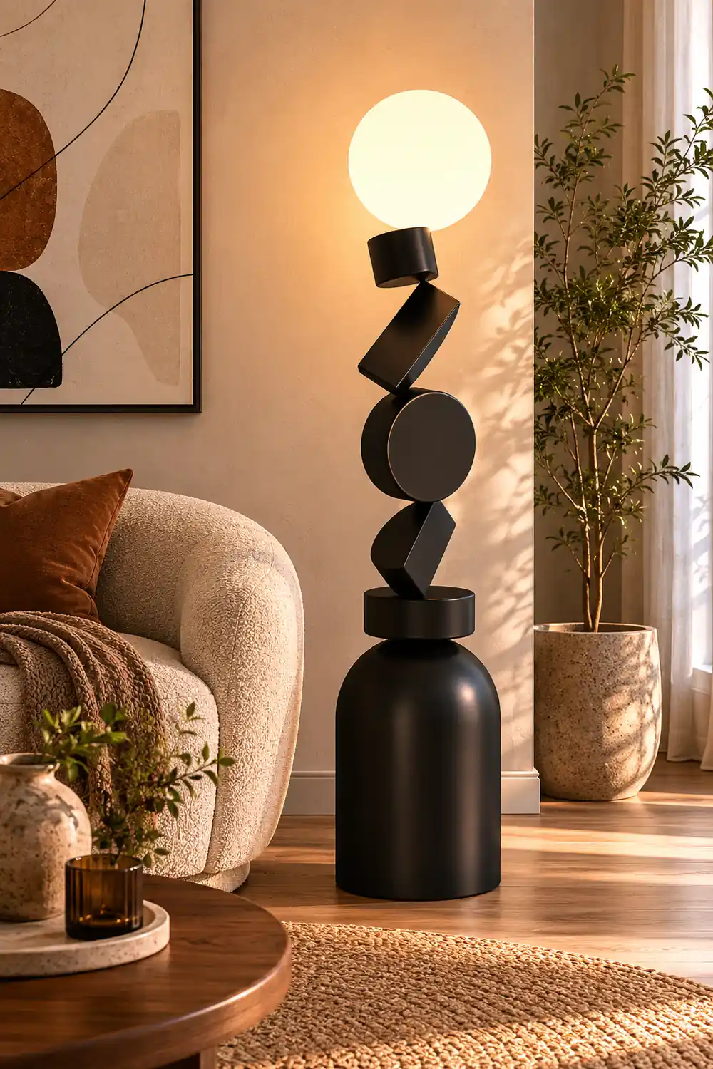 Monolith Cube Floor Lamp - Lumpaz