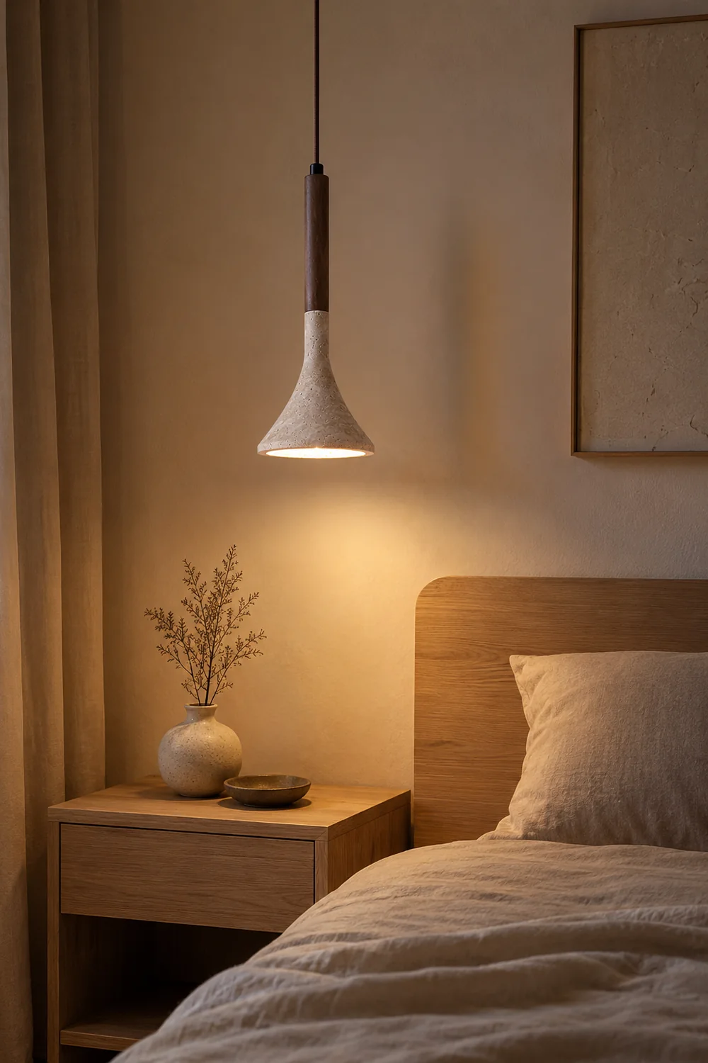 Aplomb Travertine Pendant Lamp - Lumpaz