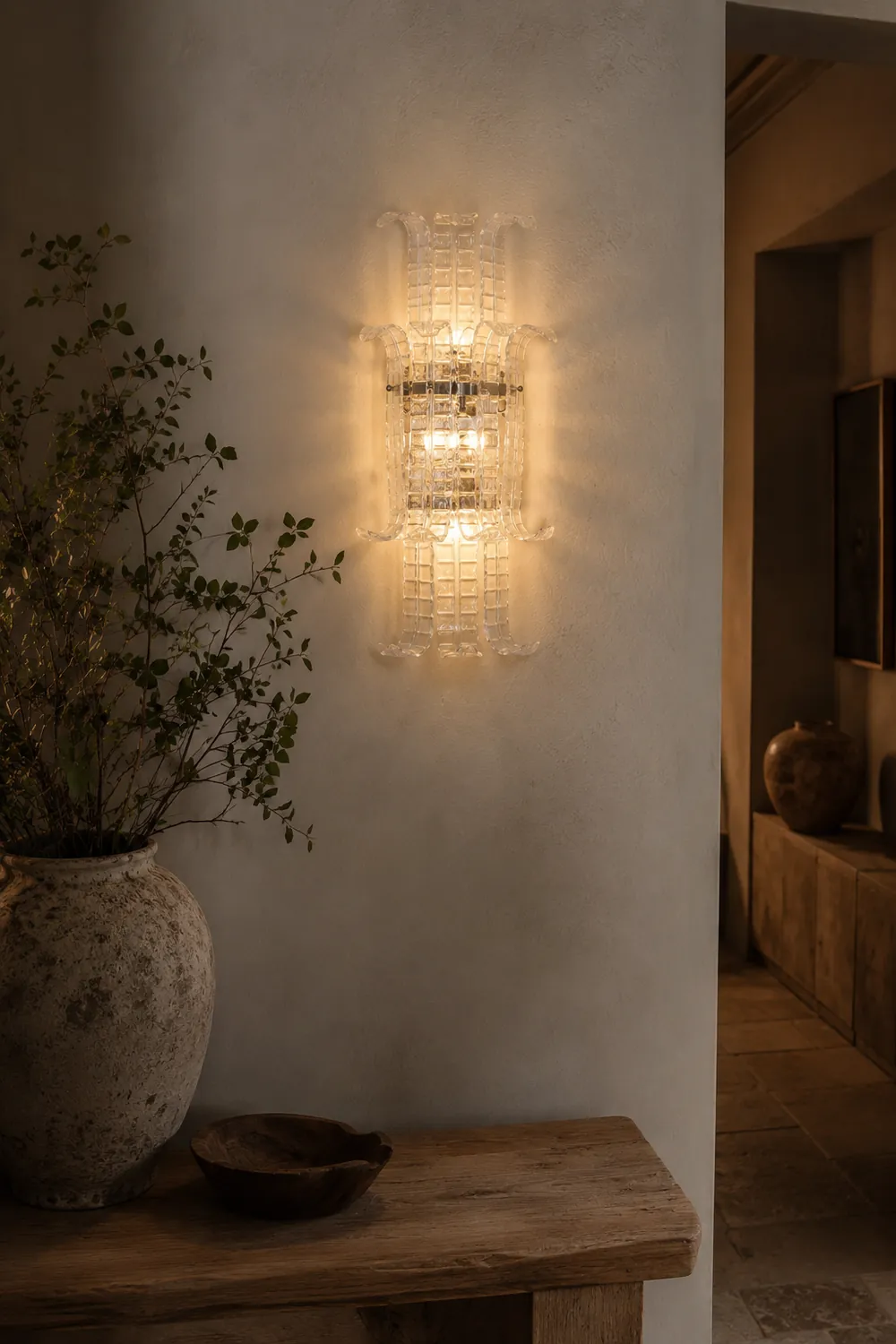 Aveline Murano Glass Wall Sconce - Lumpaz