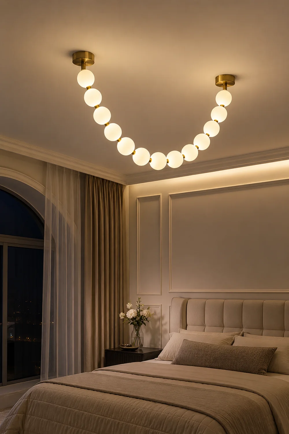 Pearl Necklace Balls Chandelier - Lumpaz
