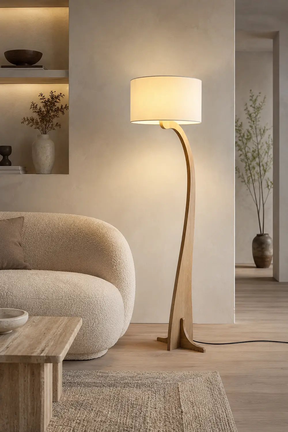 Bow Curve Floor Lamp - Lumpaz