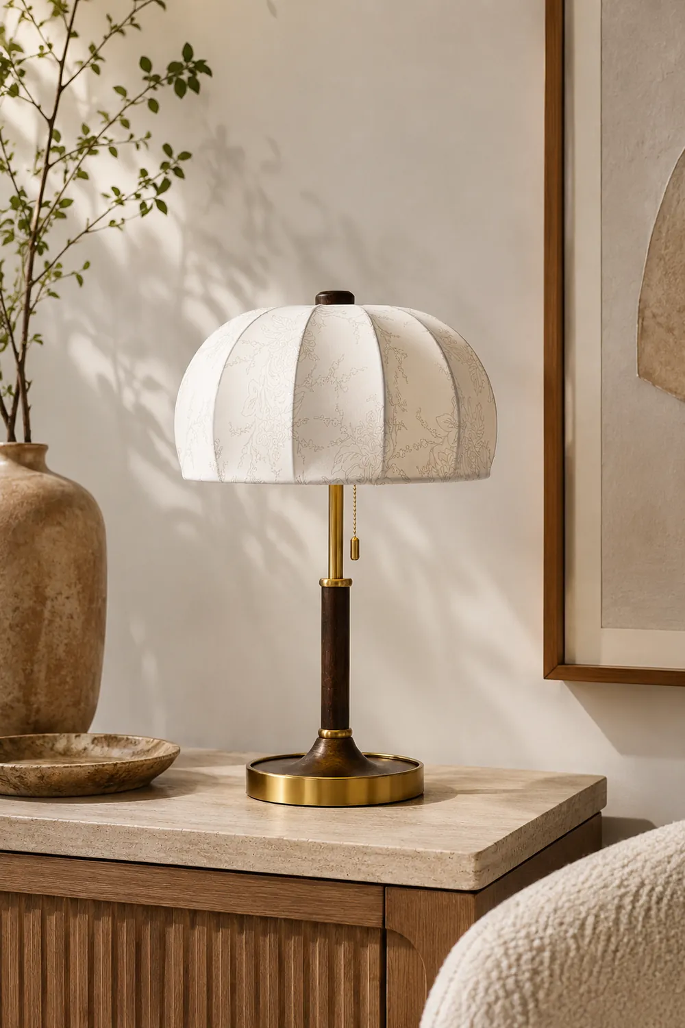 Orchid Fabric Table Lamp - Lumpaz