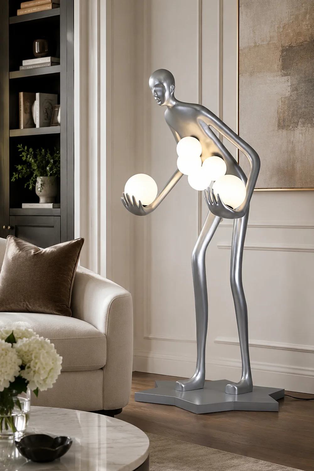 Celestial Guardian Sculpture Floor Lamp - Lumpaz