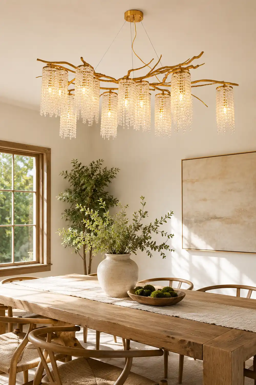 Forest Dawn Brass Chandelier - Lumpaz