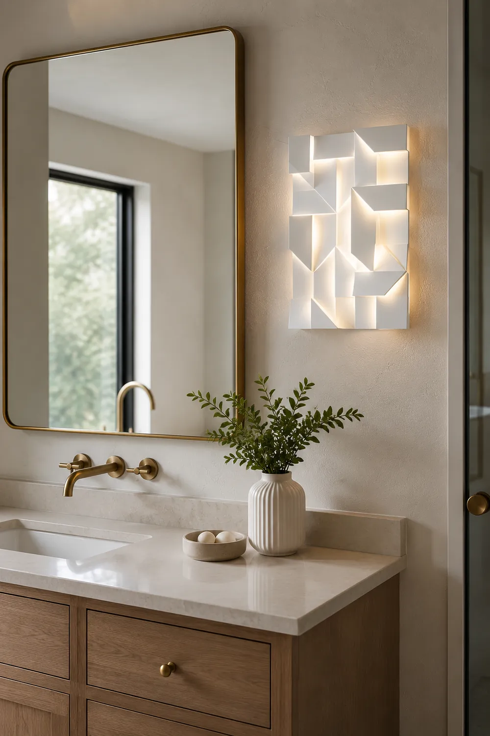 Shadows Built-in Battery Wall Lamp - Lumpaz