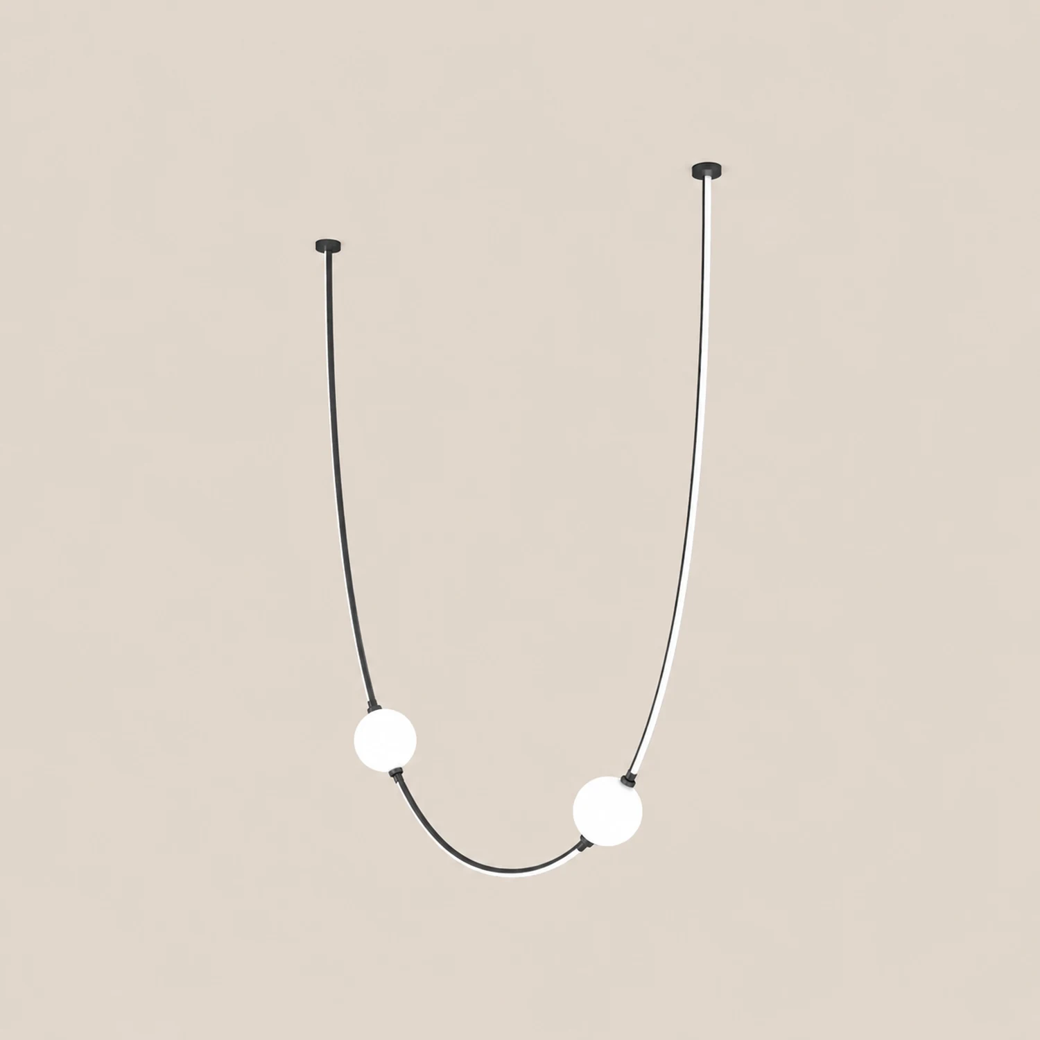Linea Curva Chandelier - Lumpaz