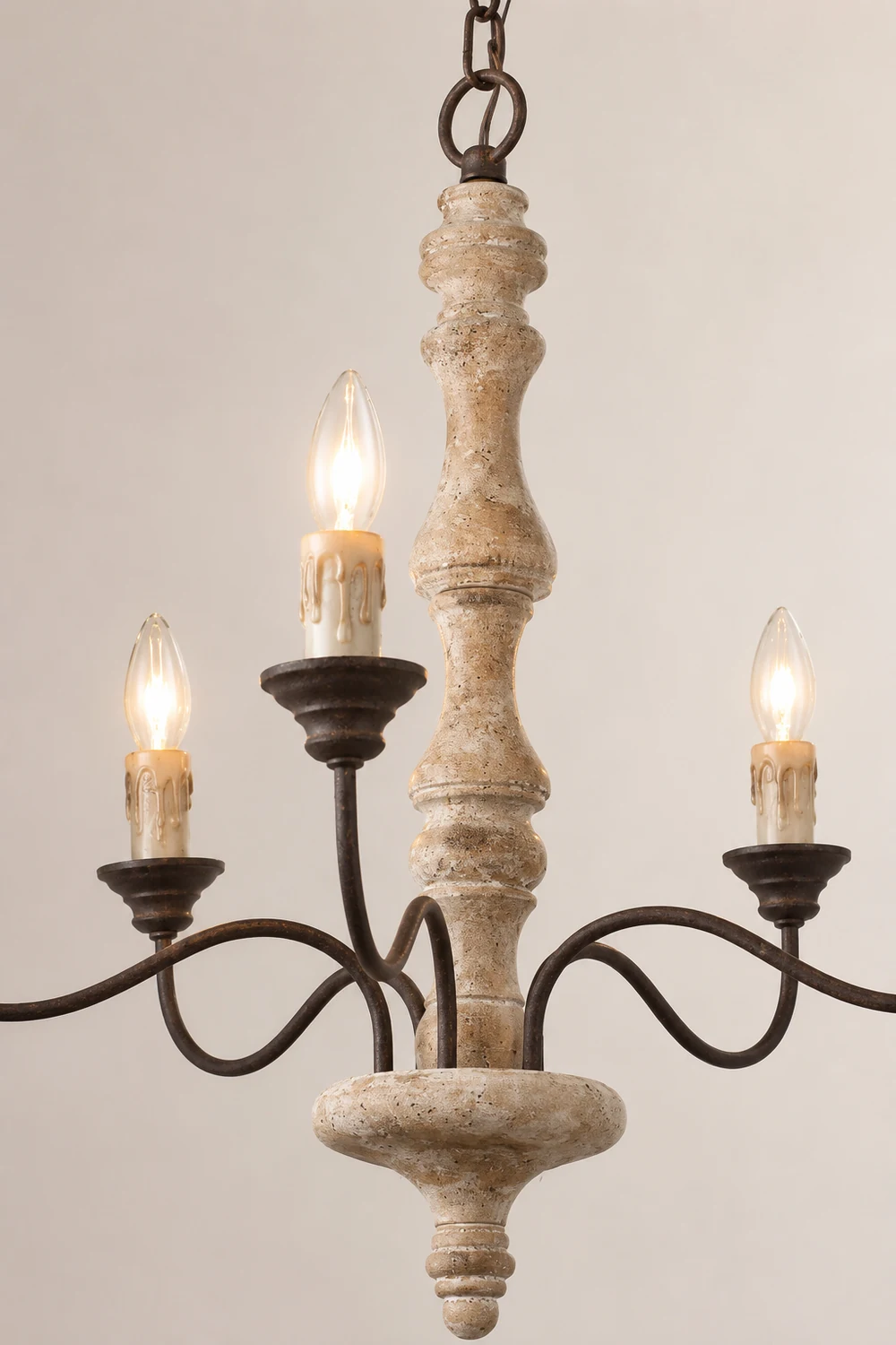 Candlestick Farmhouse chandelier - Lumpaz