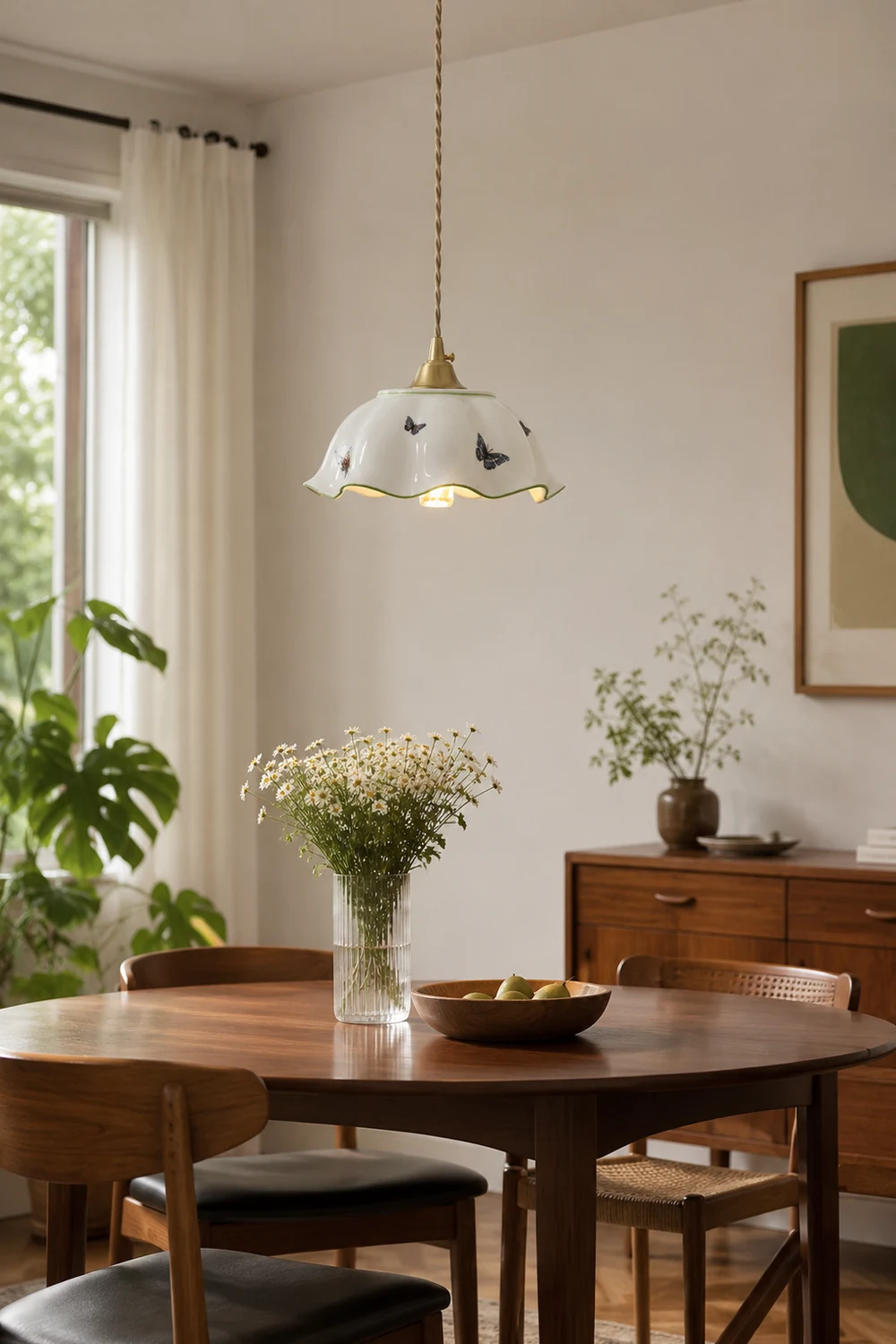 Butterfly Ceramic Pendant Lamp - Lumpaz