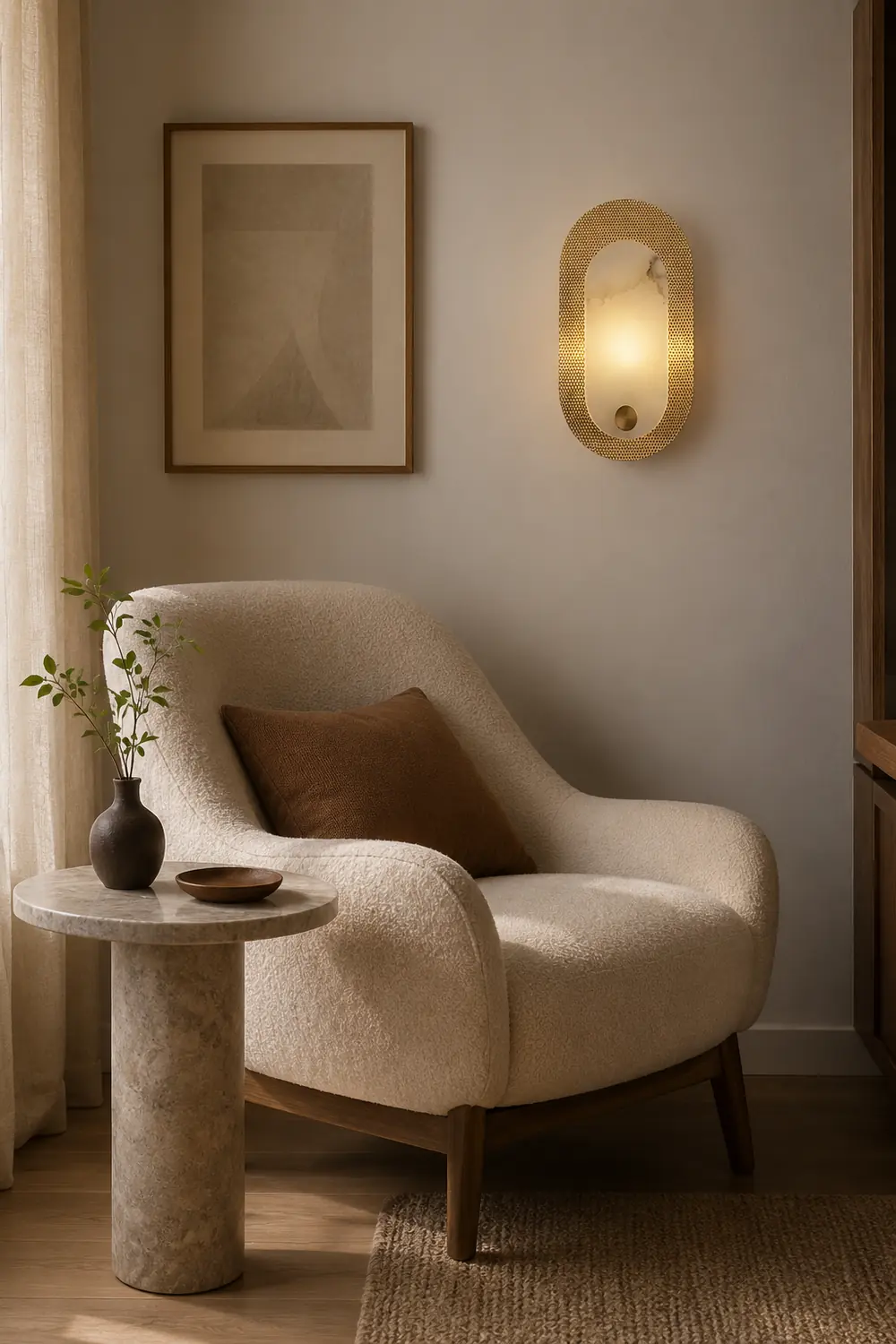 Harlan Alabaster Wall Light - Lumpaz