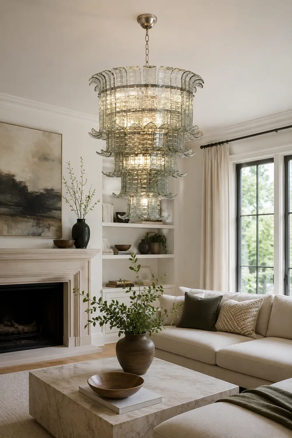 Cascade Murano Chandelier - Lumpaz