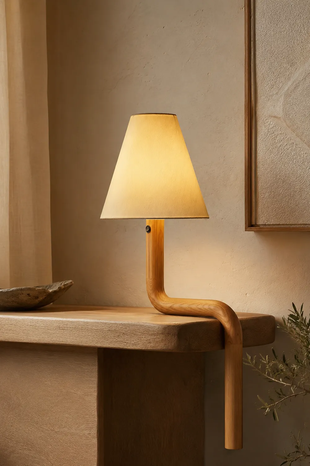 Bend Wood Table Lamp - Lumpaz