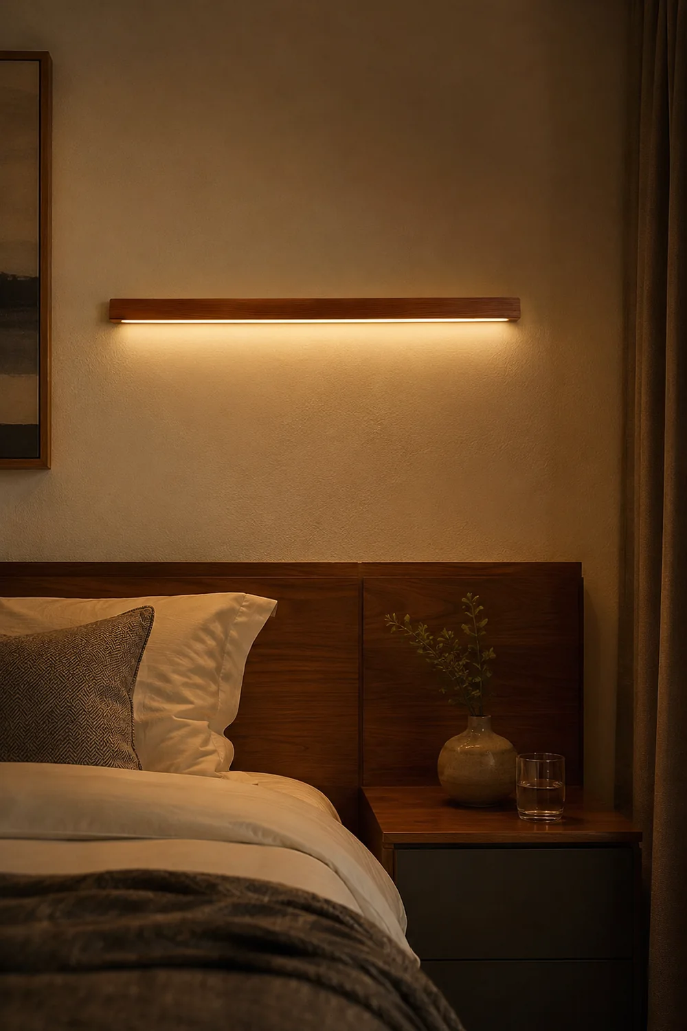Arlo Linear Wood Wall Light - Lumpaz