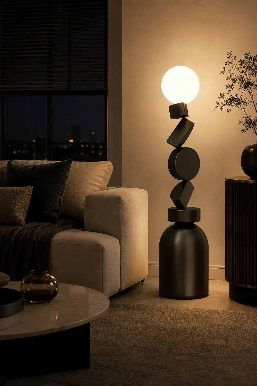 Monolith Cube Floor Lamp - Lumpaz