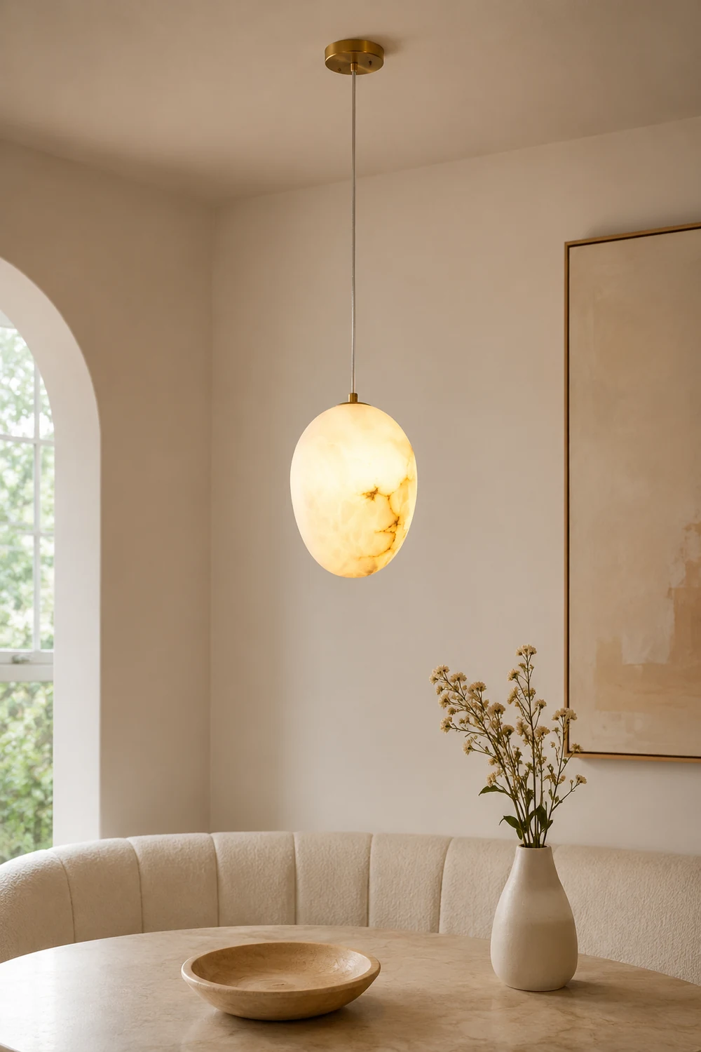 Goose Alabaster Pendant lamp - Lumpaz
