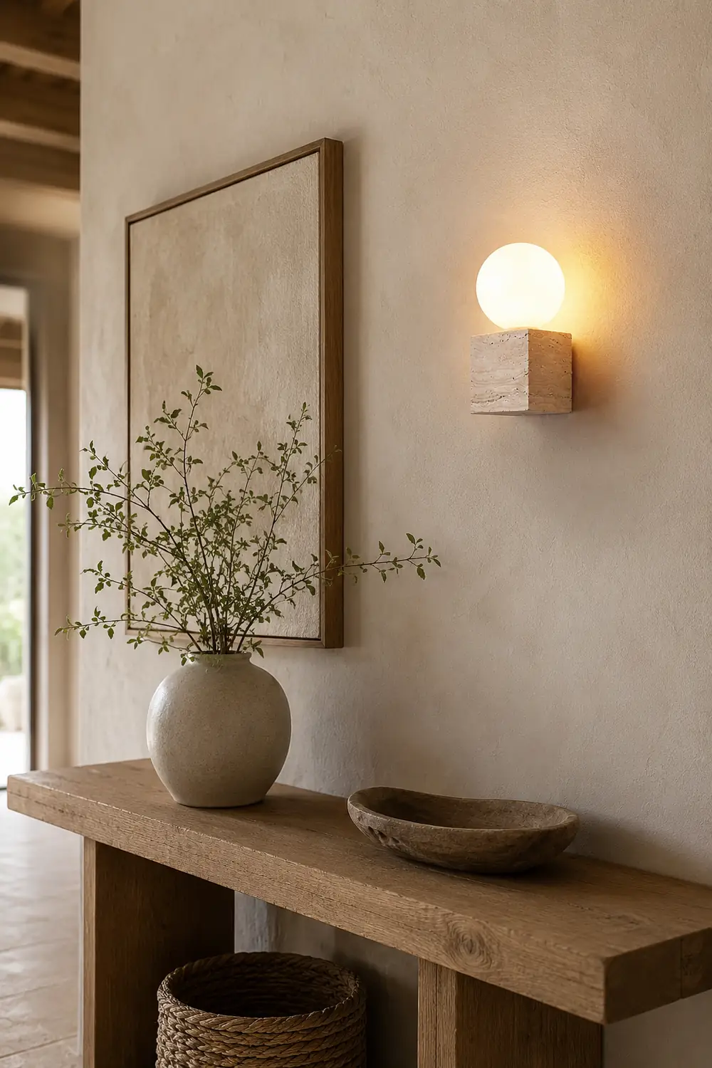 Cube Stone Wall Lamp - Lumpaz