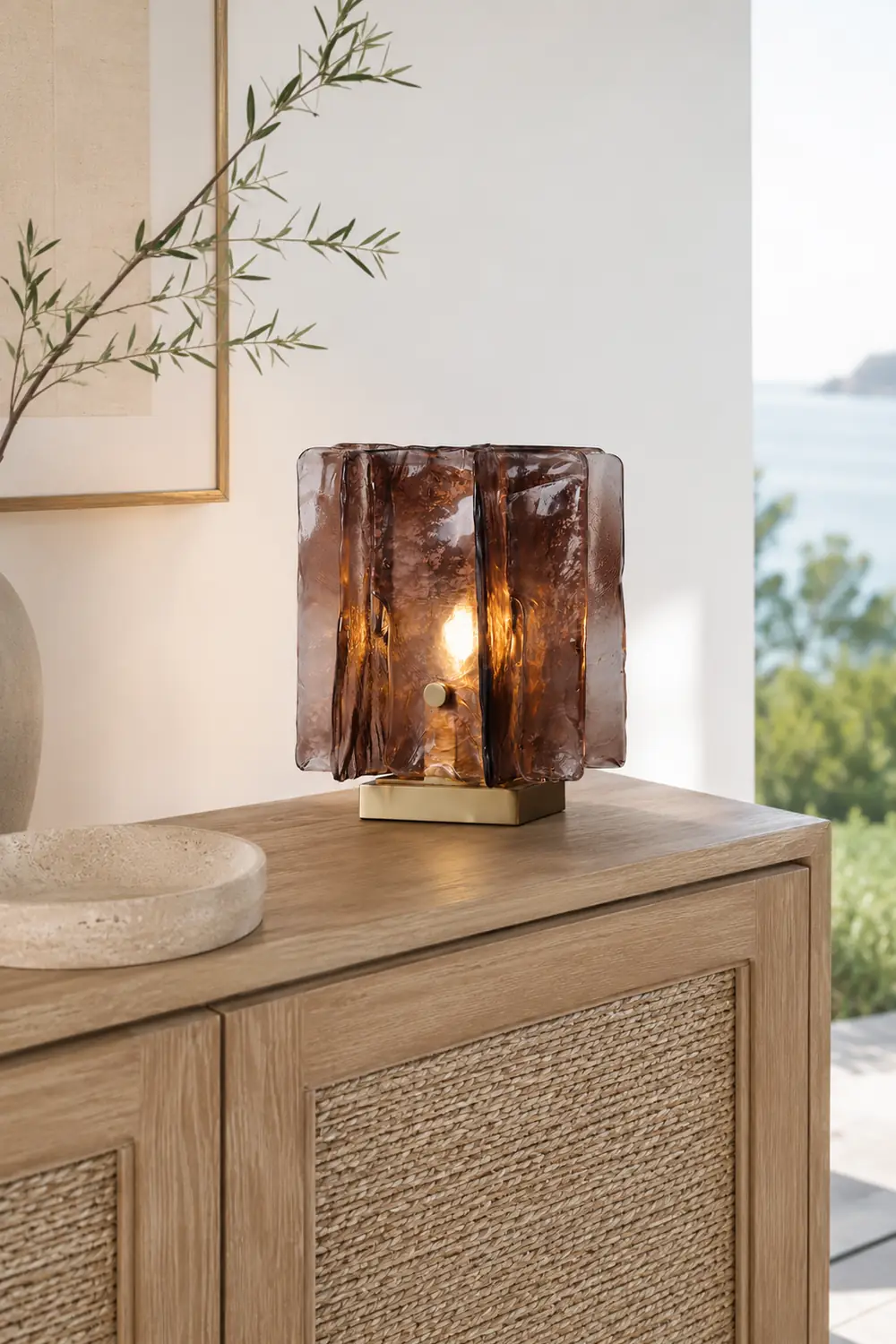 Amber Building Block Table Lamp - Lumpaz