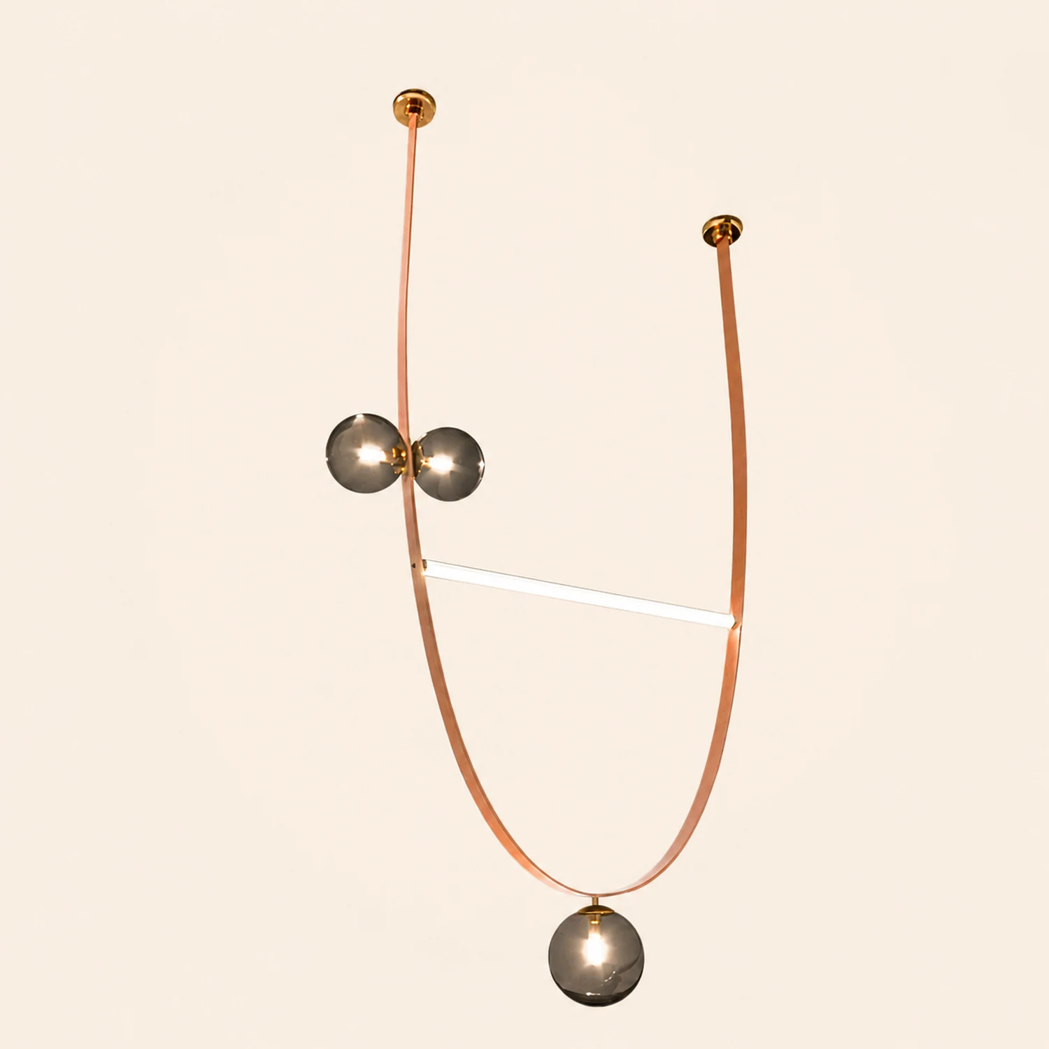 Belt Leather Ball Chandelier - Lumpaz