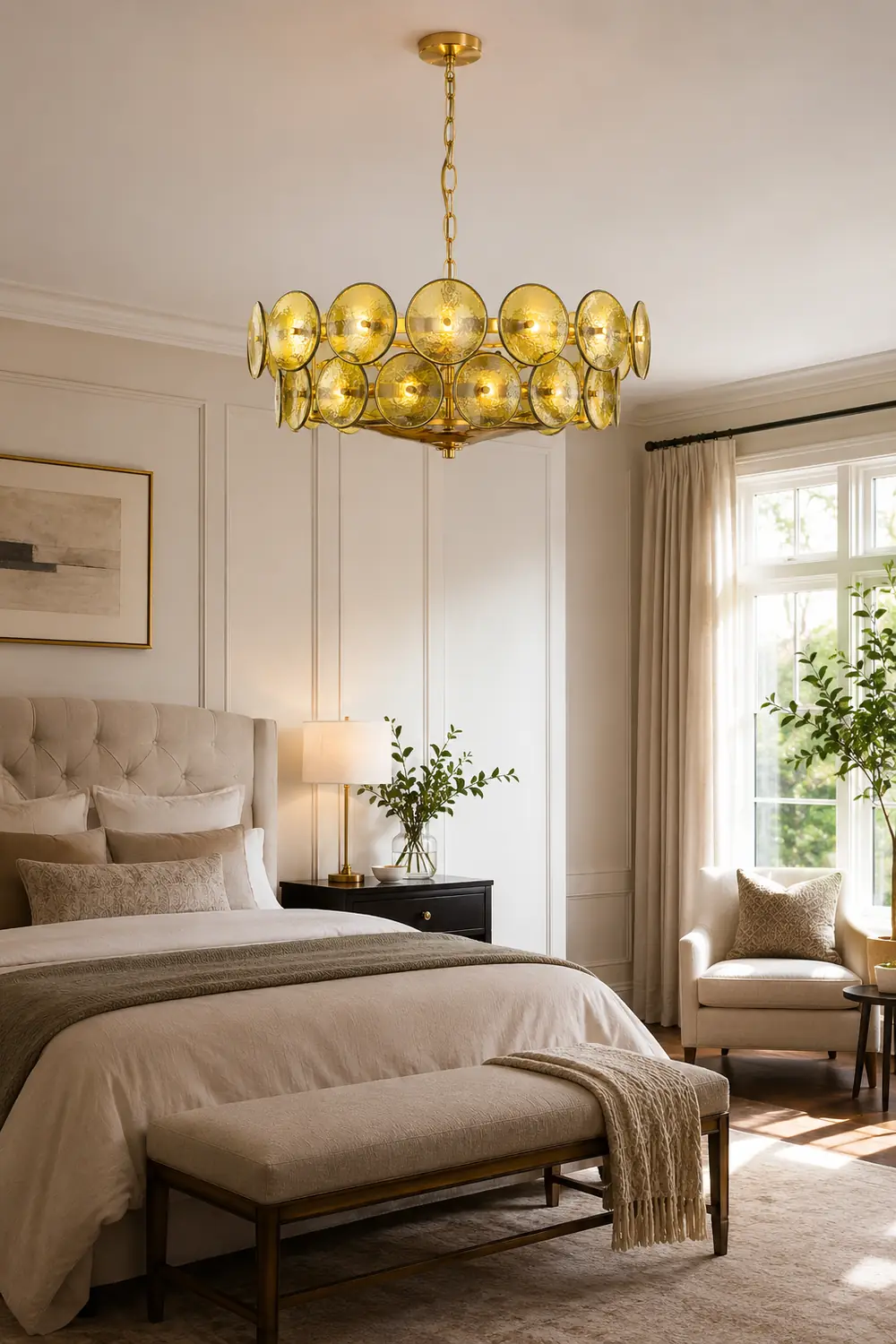 Solaris Disc Murano Chandelier - Lumpaz