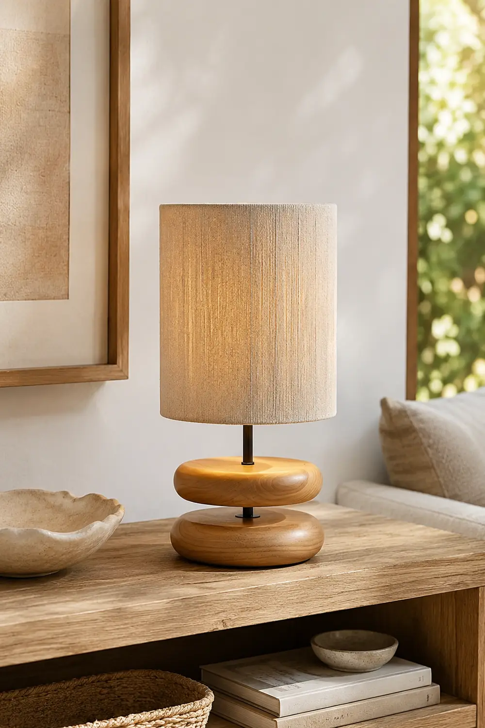 Nora Wood Table Lamp - Lumpaz