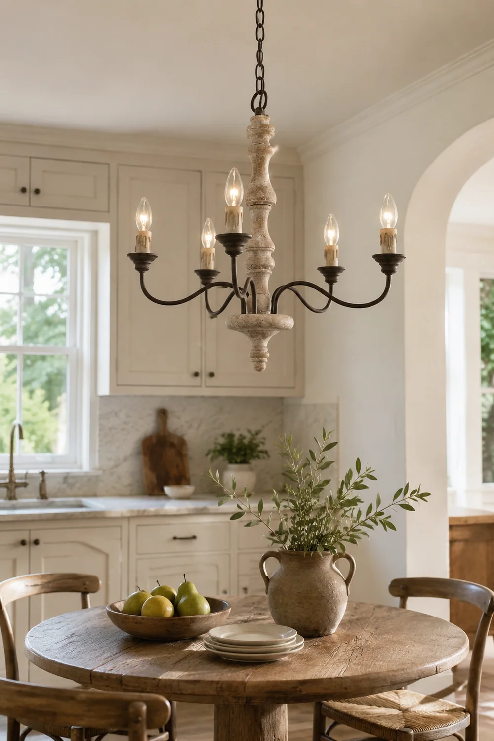 Candlestick Farmhouse chandelier - Lumpaz