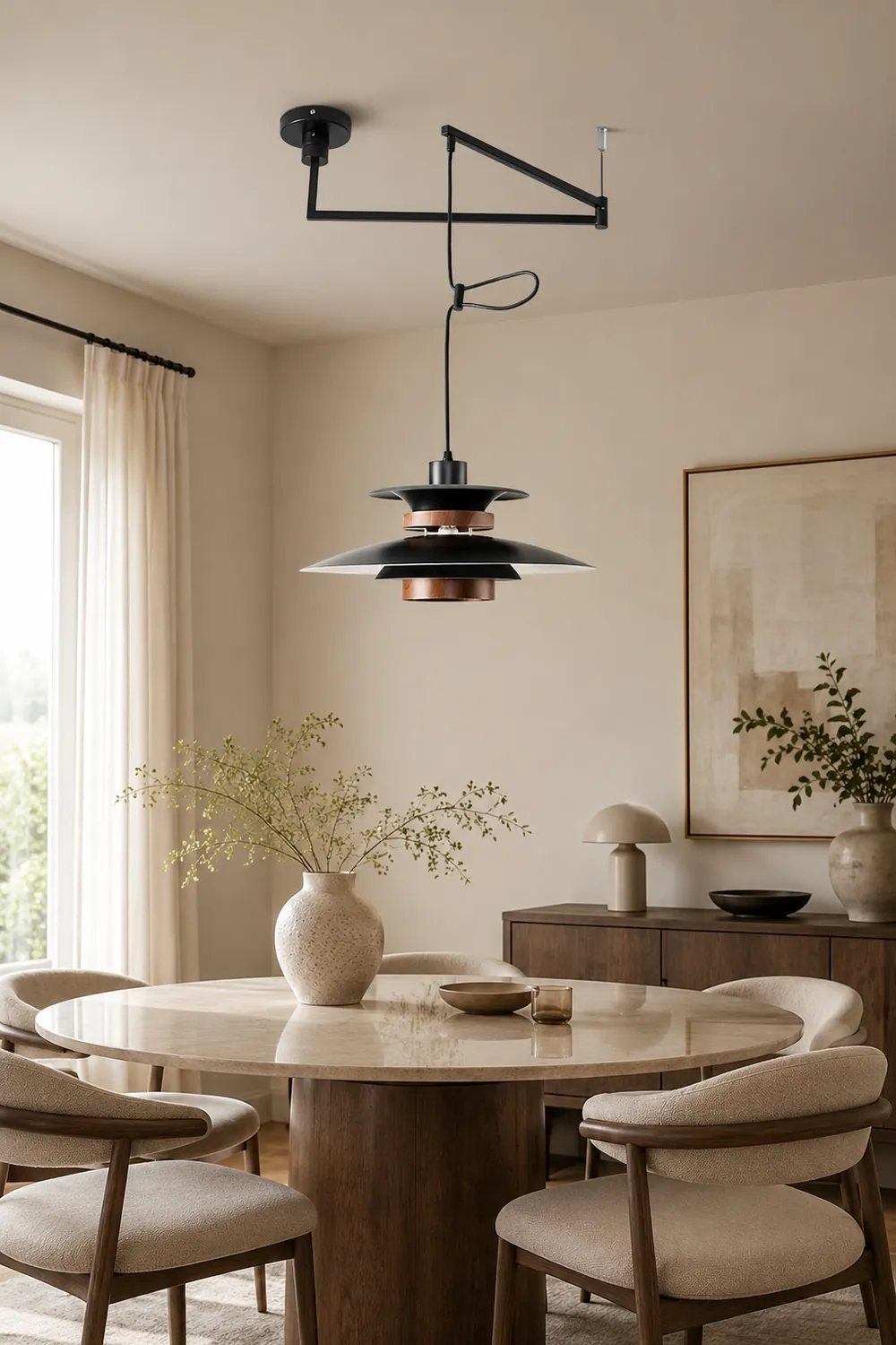 Mercero Swing Arm Pendant Lamp - Lumpaz