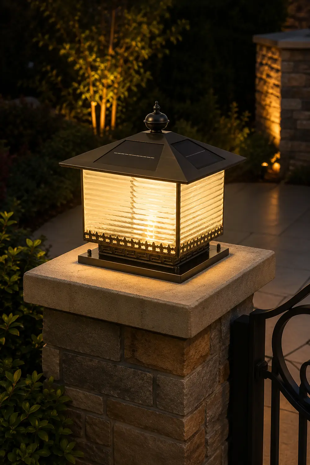 Liora Solar Pagoda Outdoor Light - Lumpaz