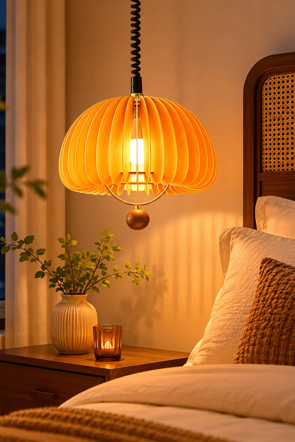 Pumpkin Adjustable Pendant Light - Lumpaz